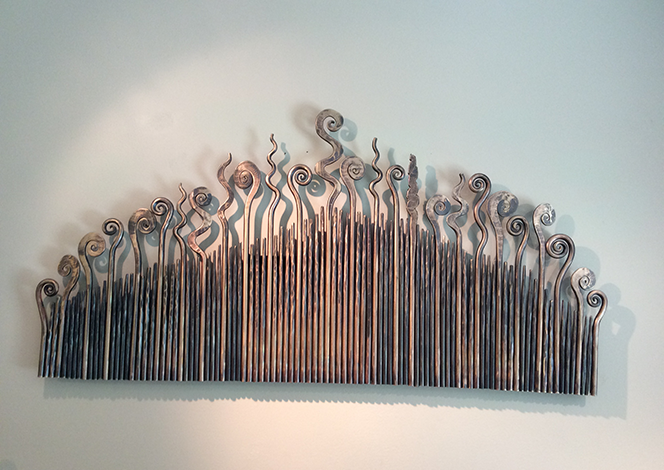 Fiddleheads wall piece